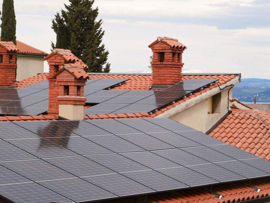 Klimaanlage an einem Wohnhaus